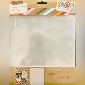 SN@P! Studio Insta-Pocket Refill Pages -  Photo Sleeves 6 x 8 Pack Refills